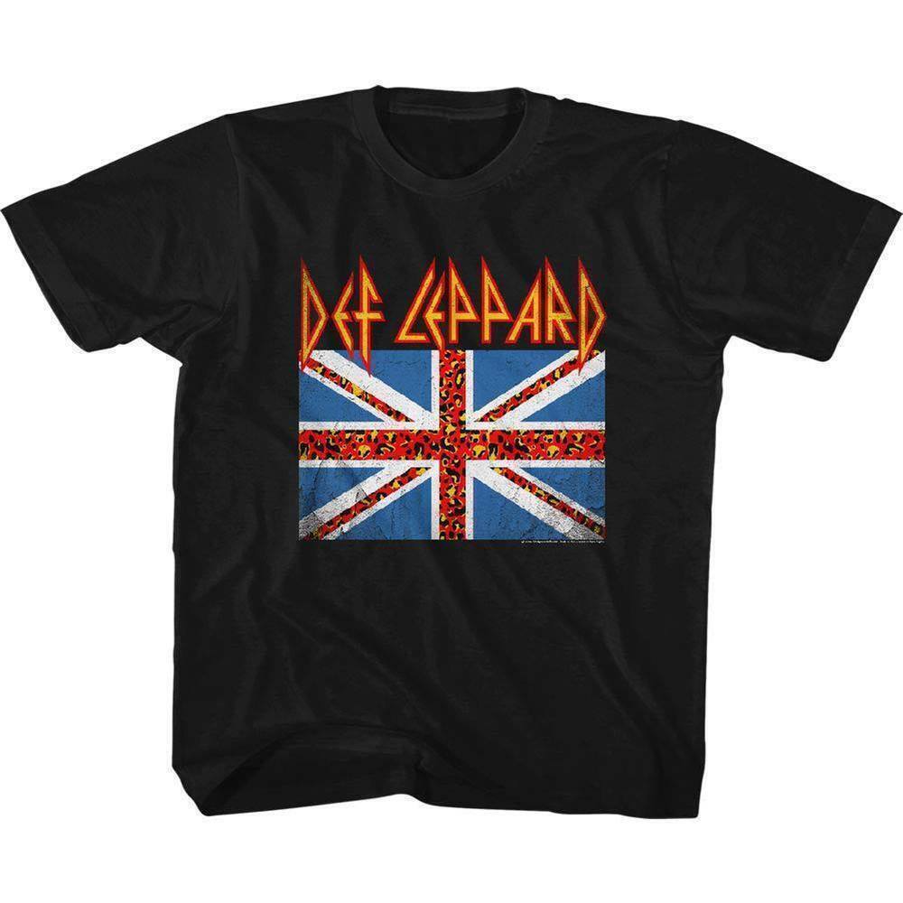 Leopard Flag Youth Tshirt Def Leppard Shirt